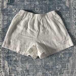 Z Supply White Women's Elastic-Waist Shorts